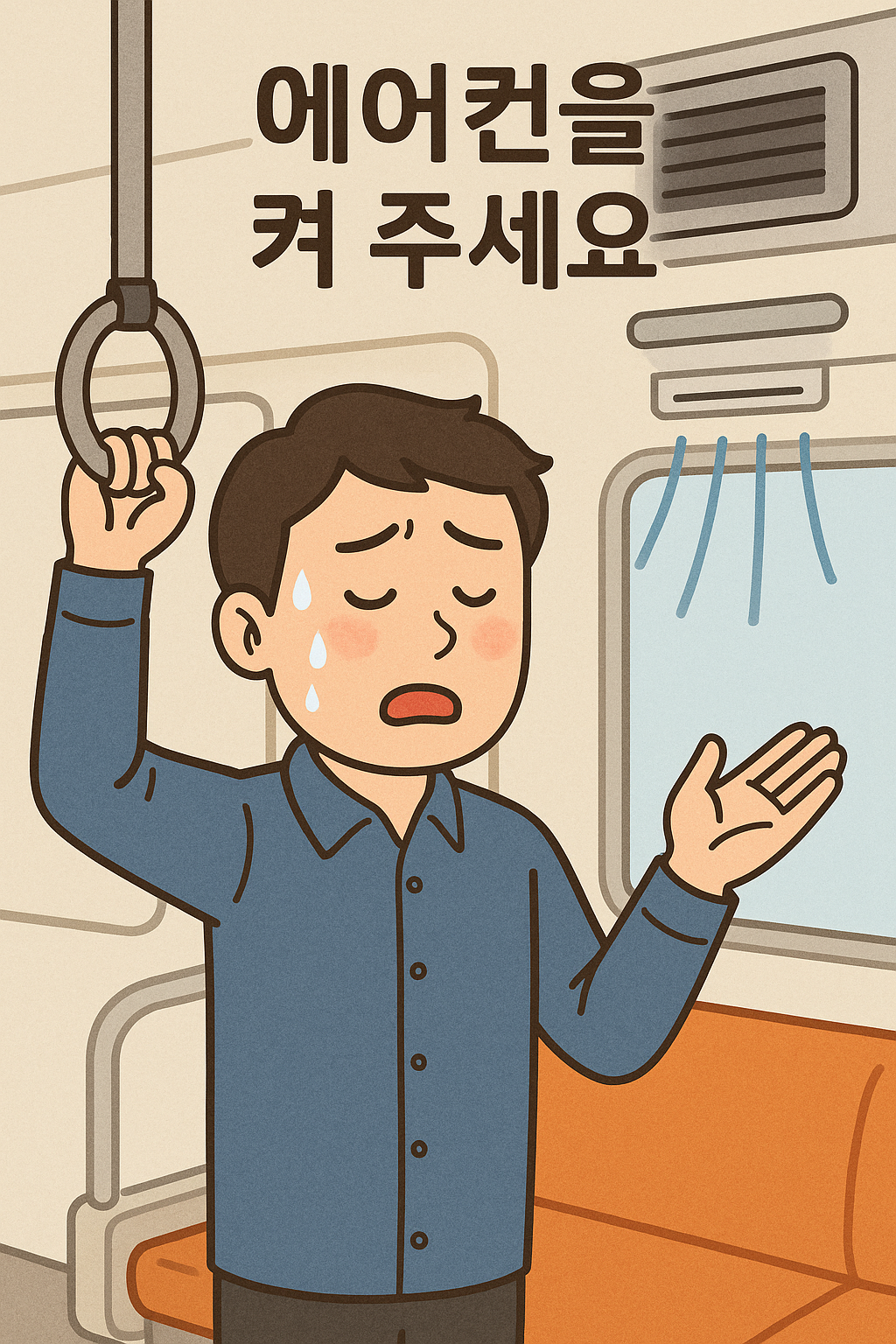 지하철 에어컨 조절 요청
