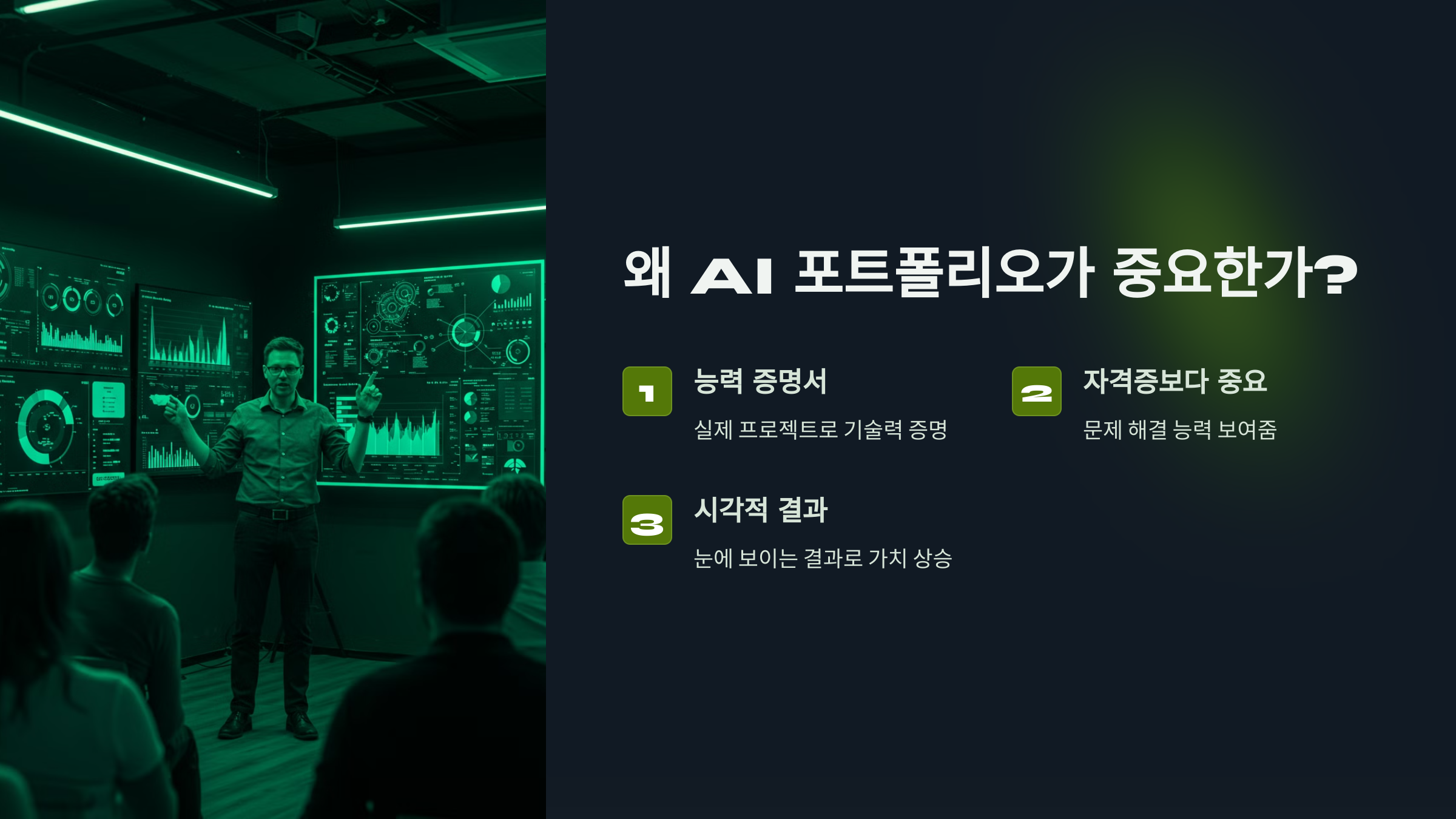 AI 포트폴리오 중요성