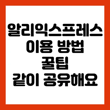 알리-꿀팁