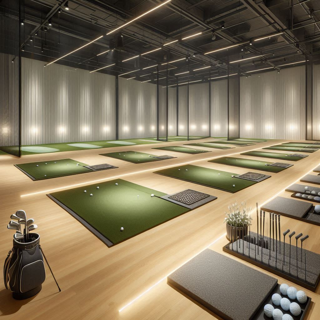 실내골프연습장 배경