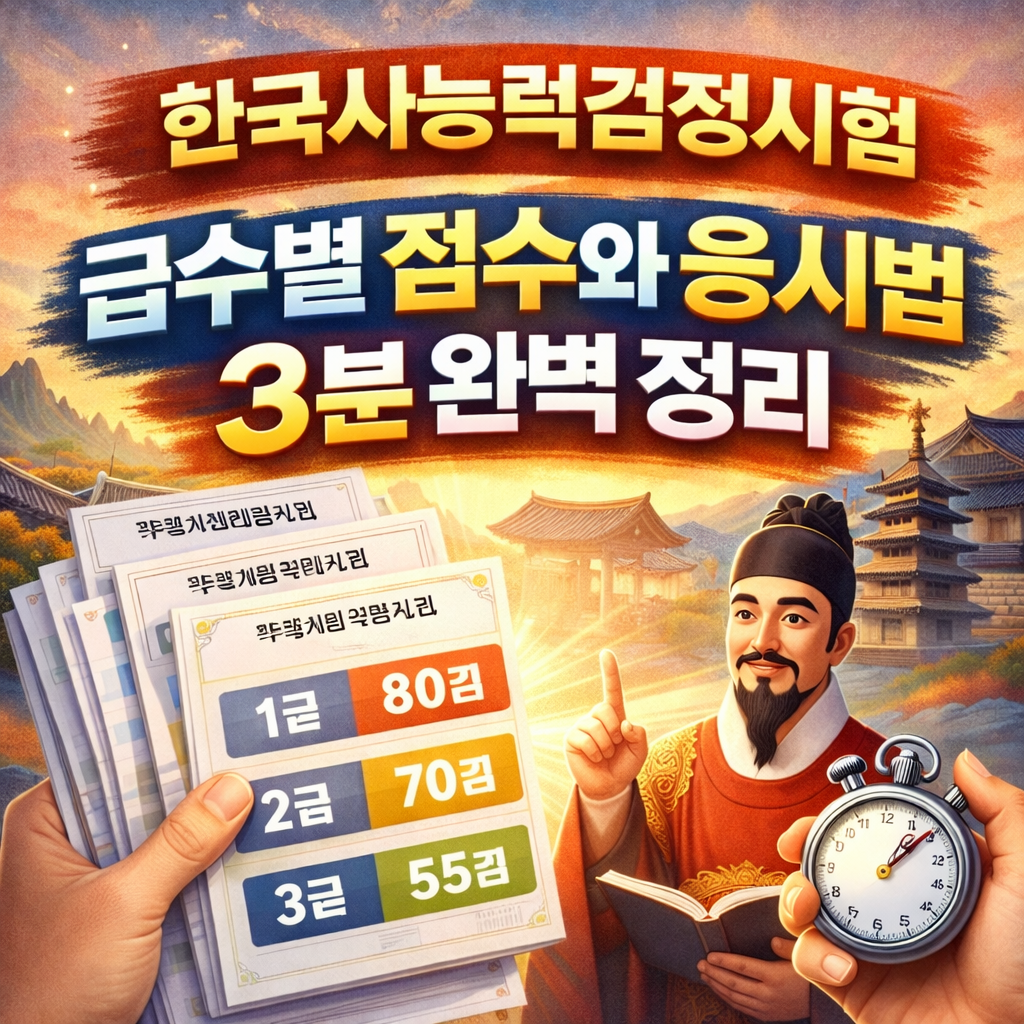 한국사능력검정시험 원서 접수하러 가기