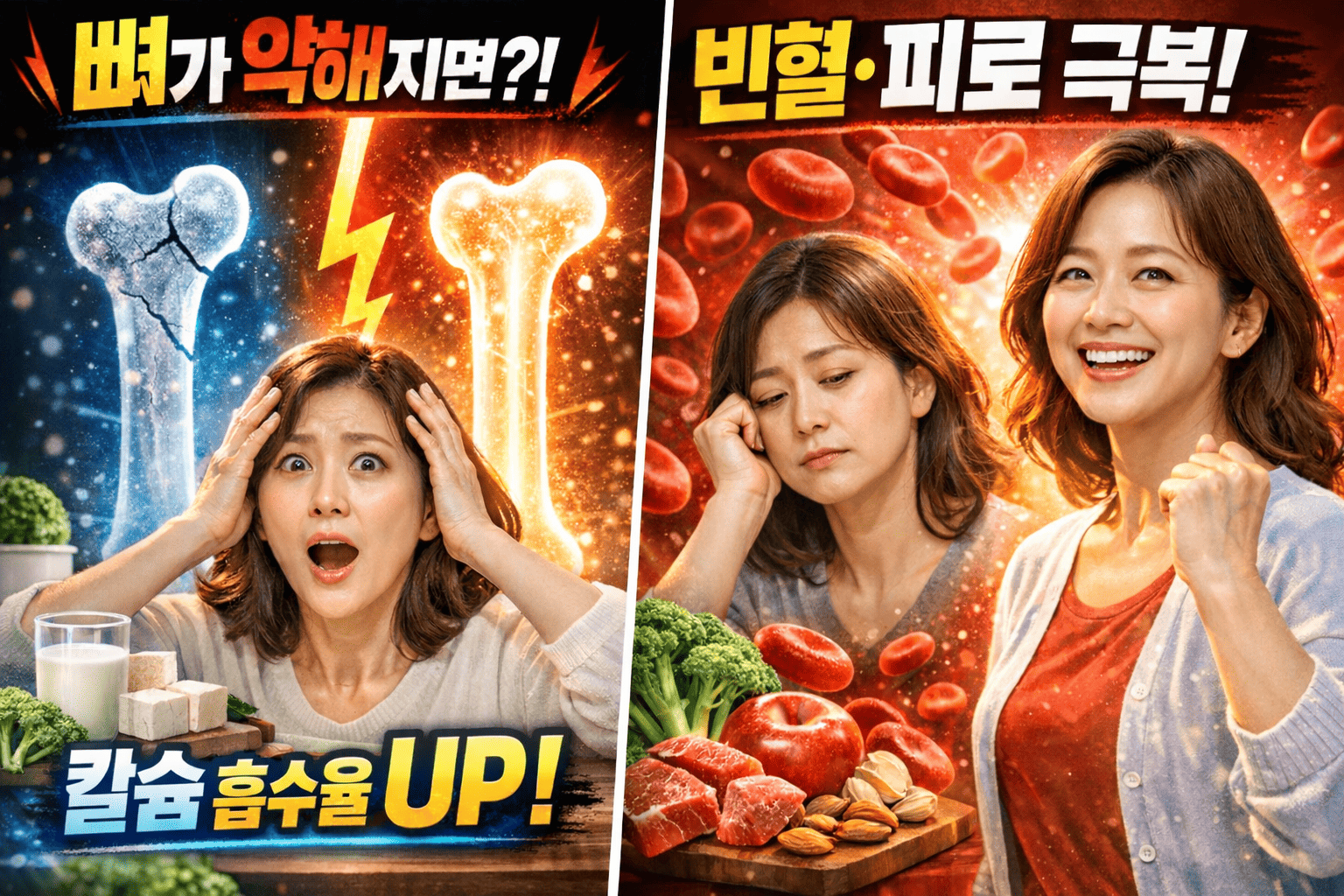 최신 영양 트렌드 칼슘 철분 (뼈건강, 빈혈관리, 흡수팁)