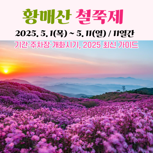 황매산 철쭉축제