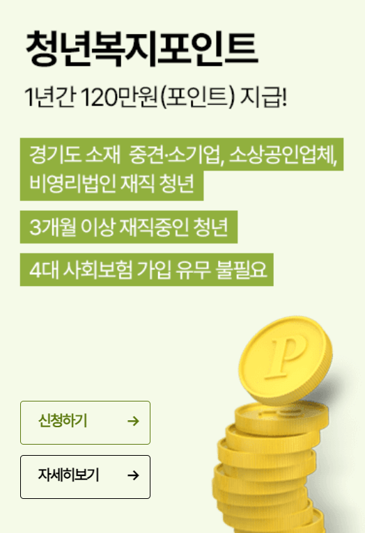 경기도 청년복지포인트 신청결과, 사용기한, 사용할 수 있는 곳