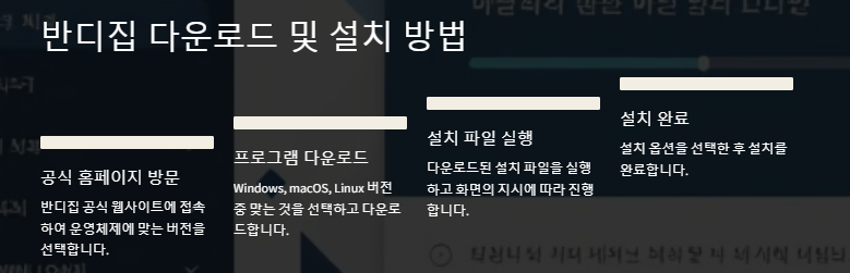 반디집 다운로드 설치 과정