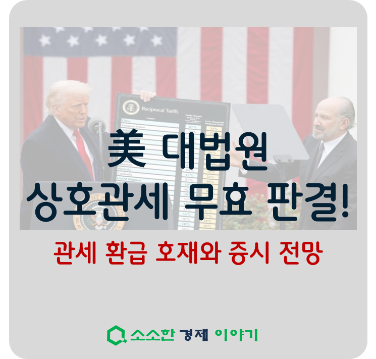 美 대법원 상호관세 무효 판결! 관세 환급 호재와 증시 전망