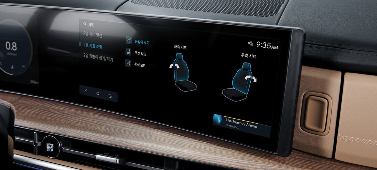 2025년 싼타페 하이브리드 내부