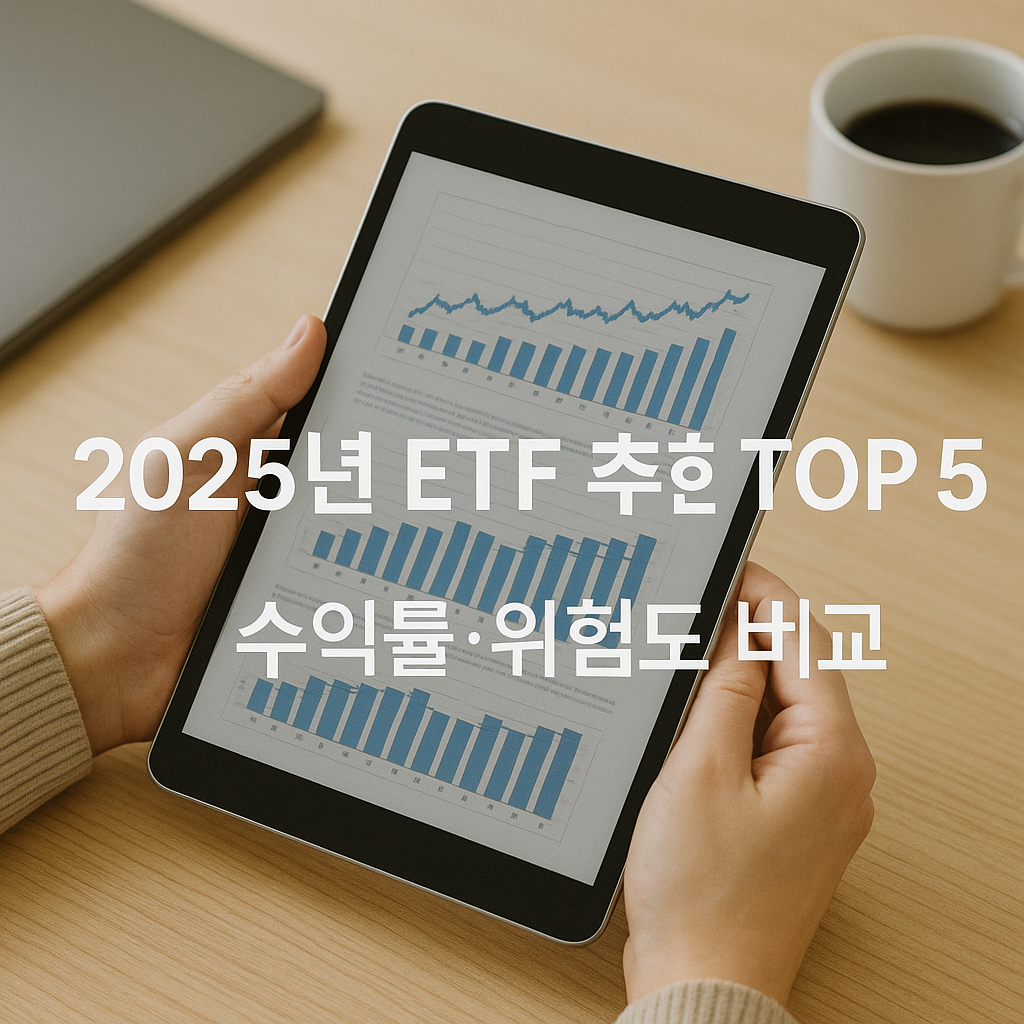 2025년 ETF 추천 TOP 5 ❘ 수익률&middot;위험도 비교로 고른 베스트 투자상품 관련 이미지
