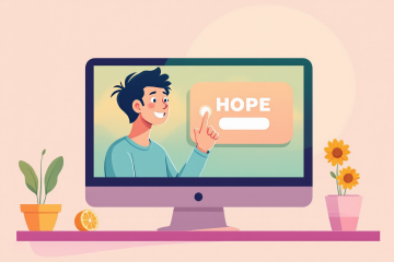 추천서를 받은 공무원이 기뻐하는 장면