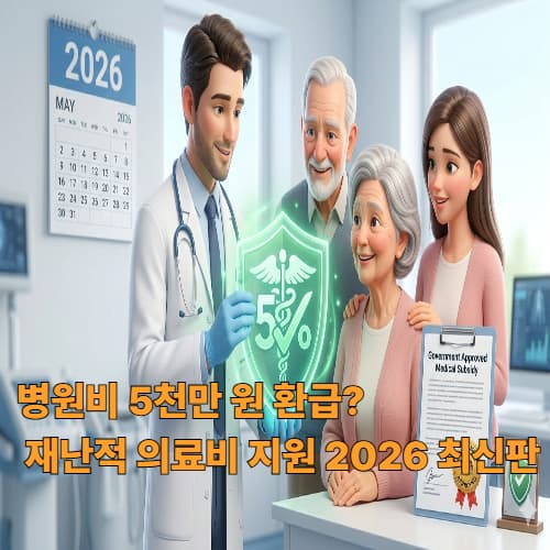 최대 5천만 원 지원! 2026년 재난적 의료비 지원 제도 소득 기준 완화 총정리