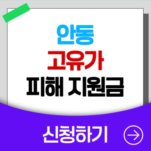 안동 고유가 피해지원금