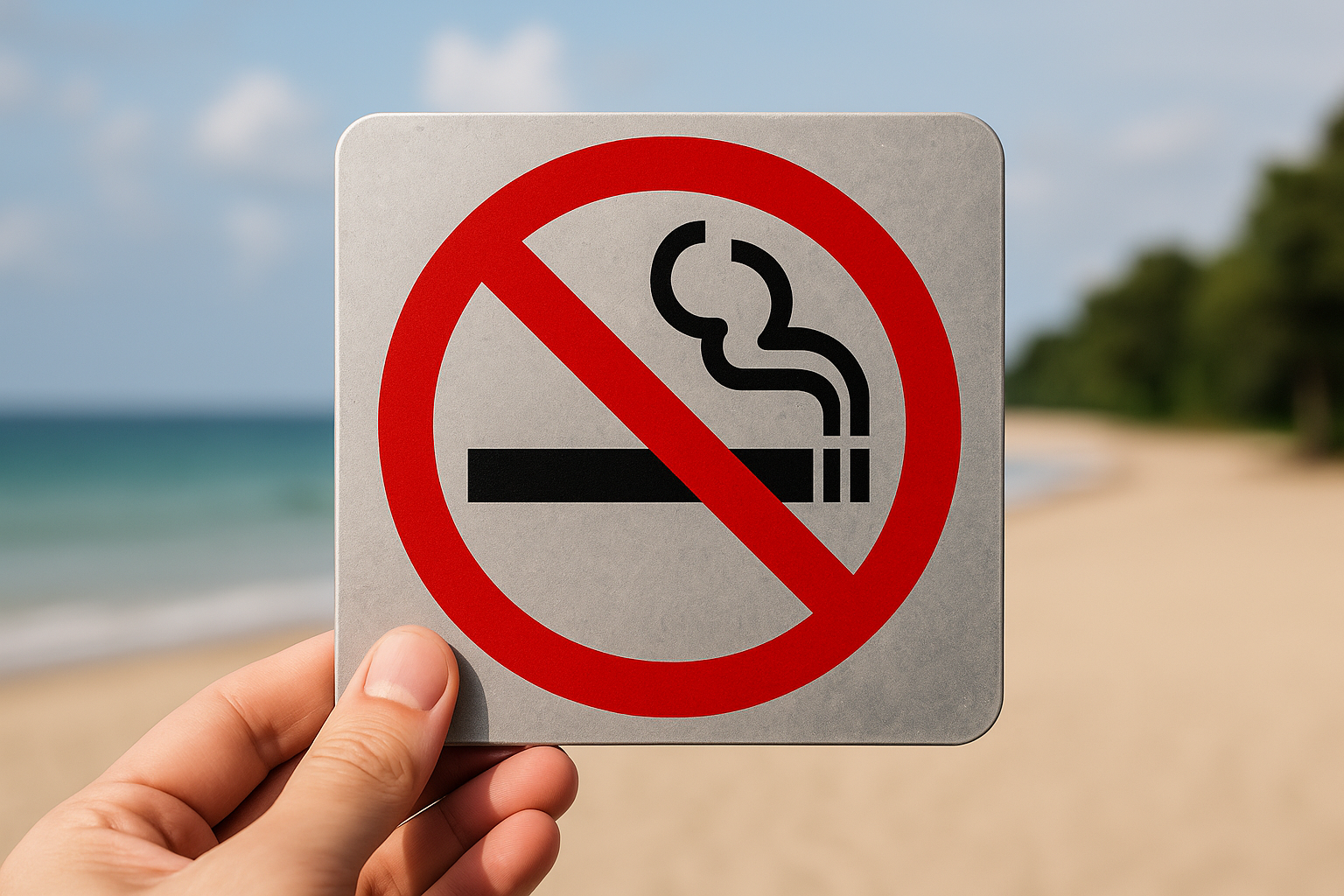 해변흡연금지