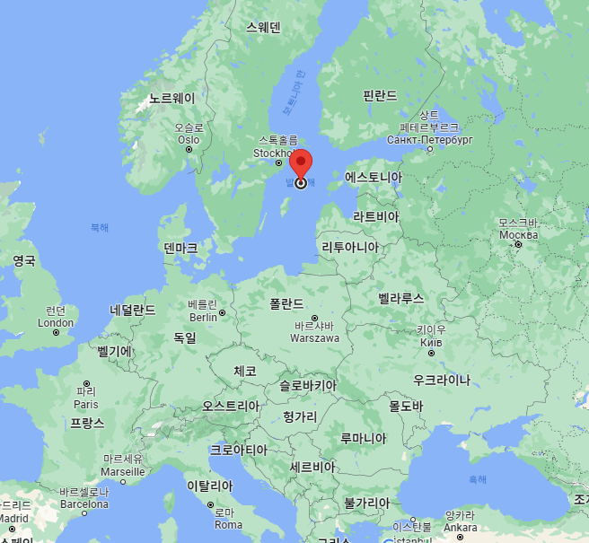 북유럽 발트해 위치