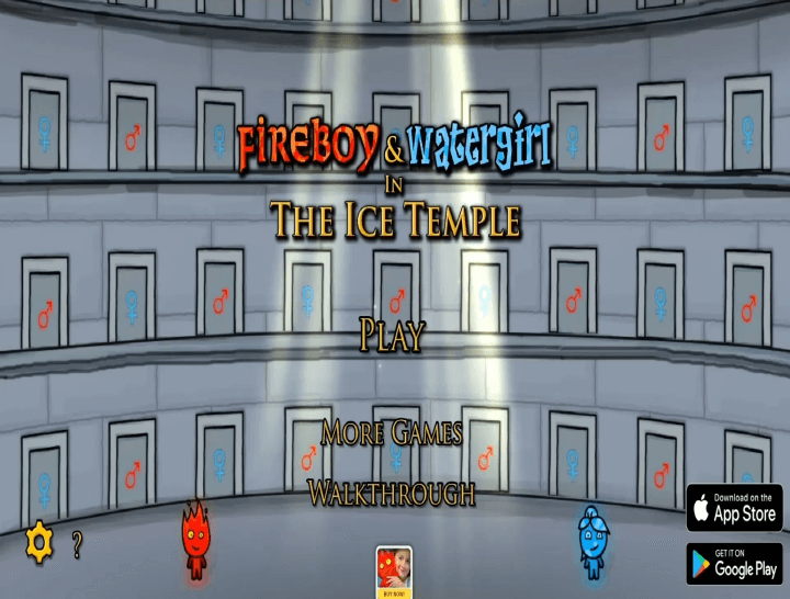 물과-불 -2인용-게임하기-아이스템플-메인-화면