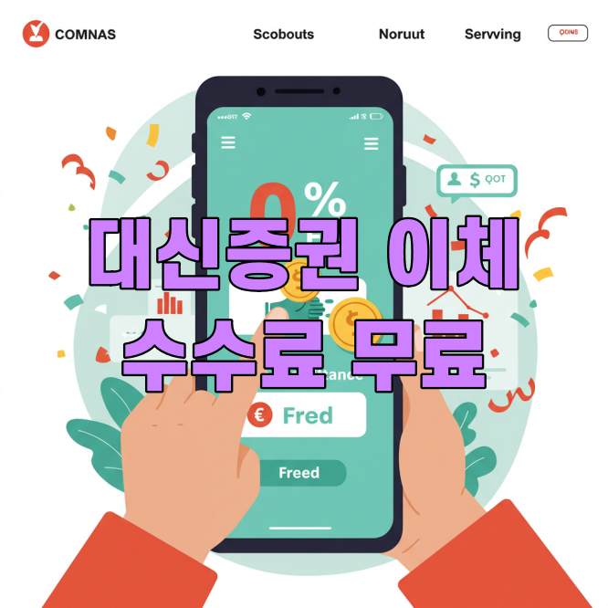 대신증권 이체 수수료 무료 이용하는 방법