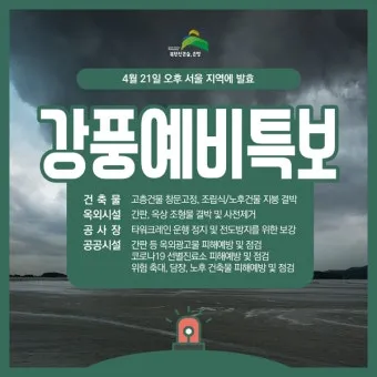 강풍 예비특보 낙과 낙하물 창문 고정 집안 대비법_8
