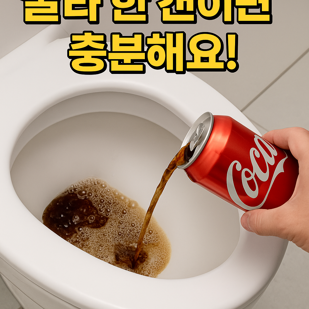 변기 물때 제거 꿀팁 콜라 한 캔이면 충분해요!