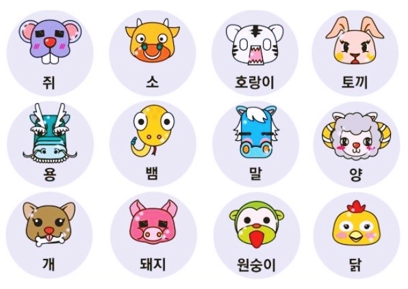 12간지 세 번째 동물인 호랑이 캐릭터