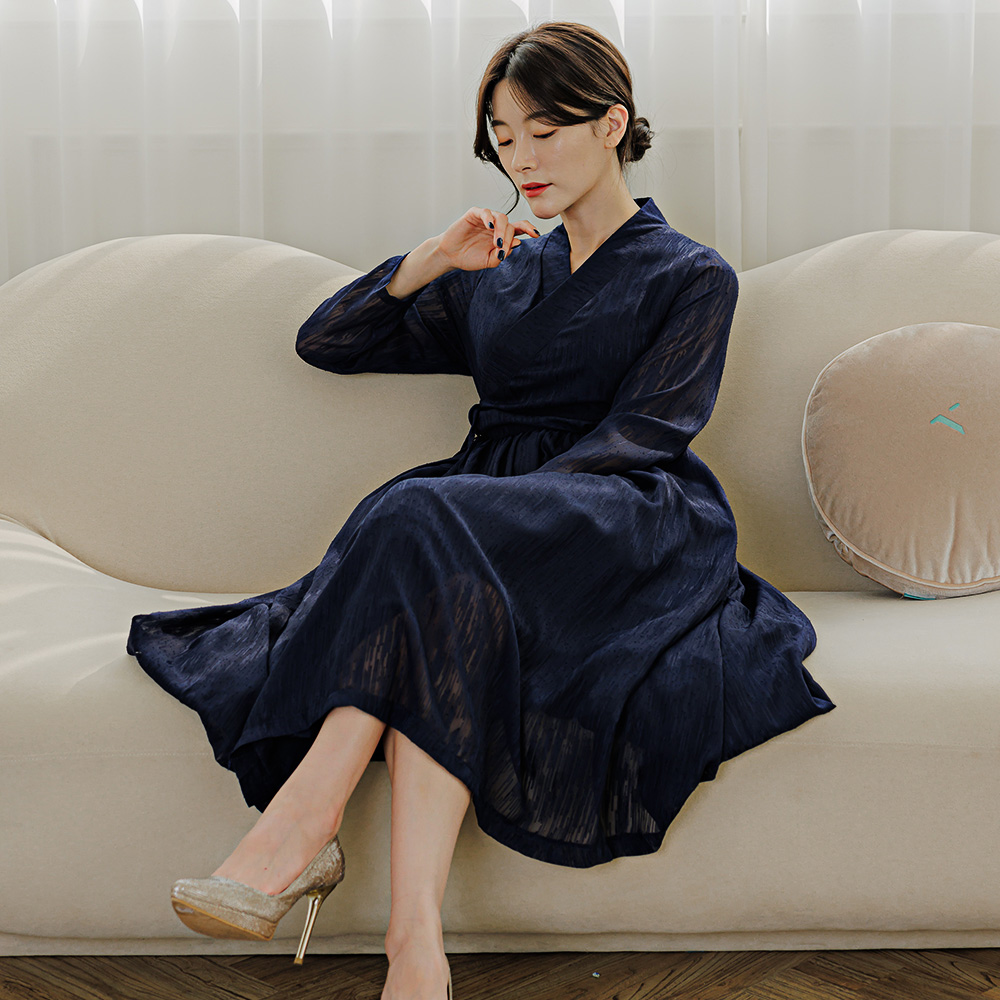 생활한복 철릭 원피스 빅사이즈 데일리 퓨젼한복 신부 레이스 원피스