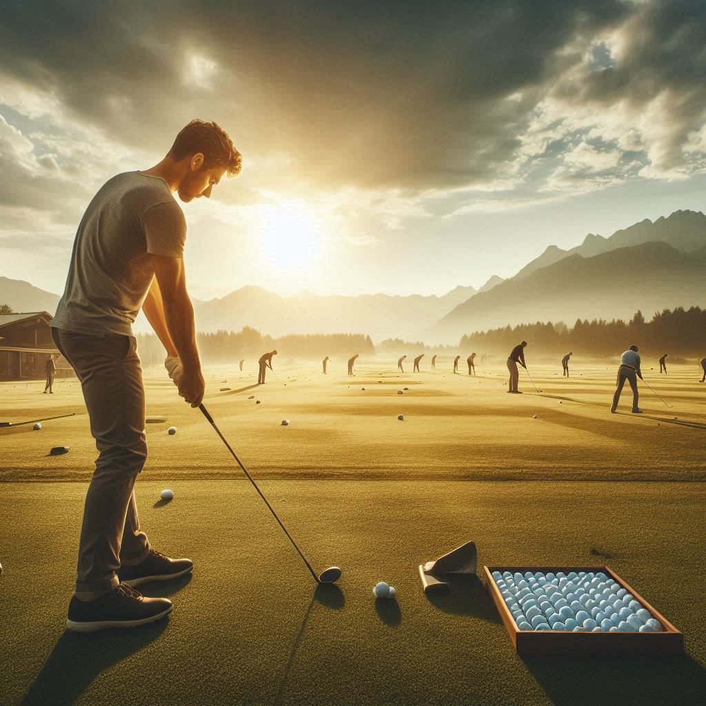 실외골프연습장 배경