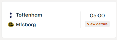 손흥민 경기일정 중계 정보