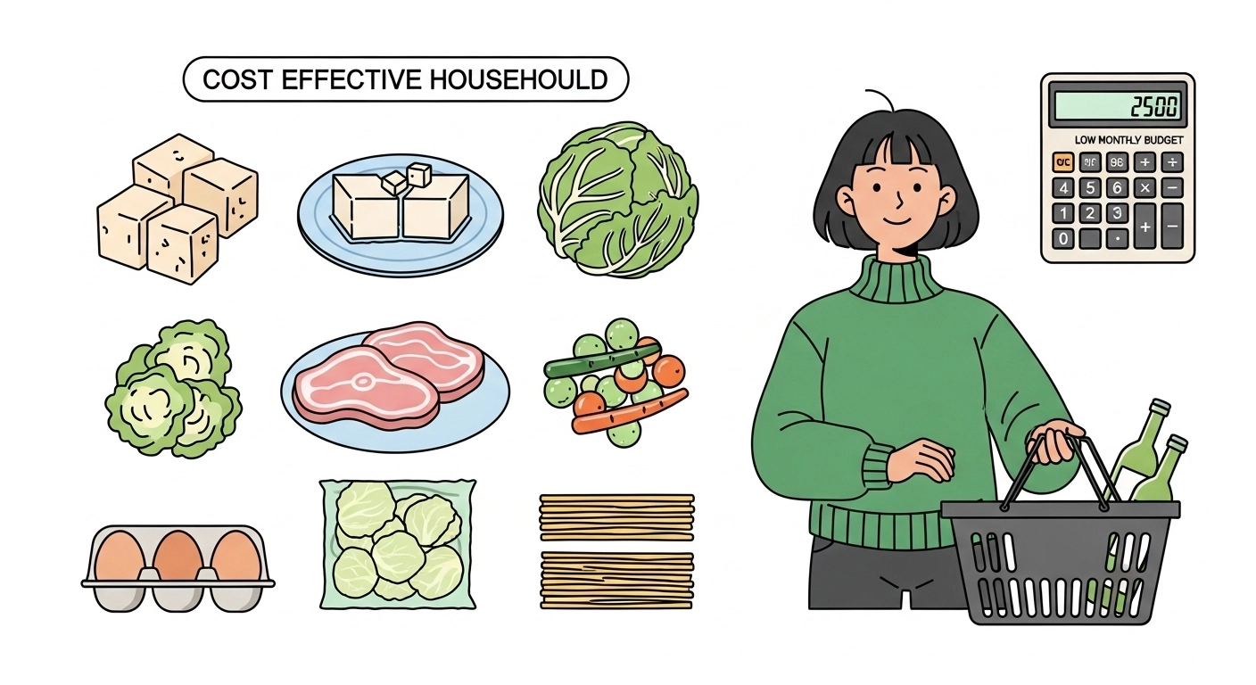 엥겔지수 다이어트, 한 달 20만 원으로 배부르게 먹는 자취생 장보기 전략