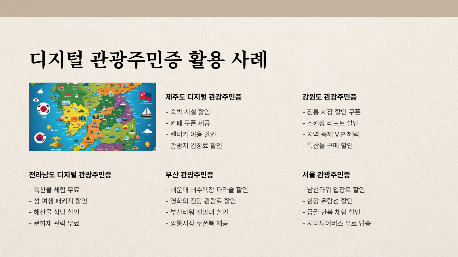 디지털 관광주민증 개념과 혜택