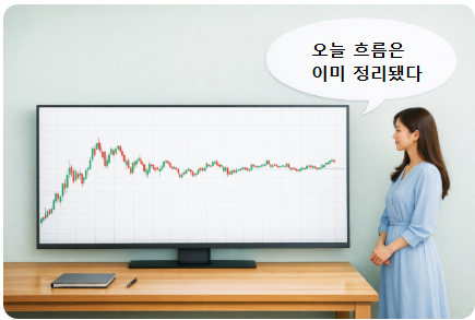 장중 흐름이 정리된 이후의 지수 위치