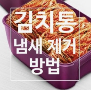 김치통 냄새 제거 방법 - 이것만 알면 끝!