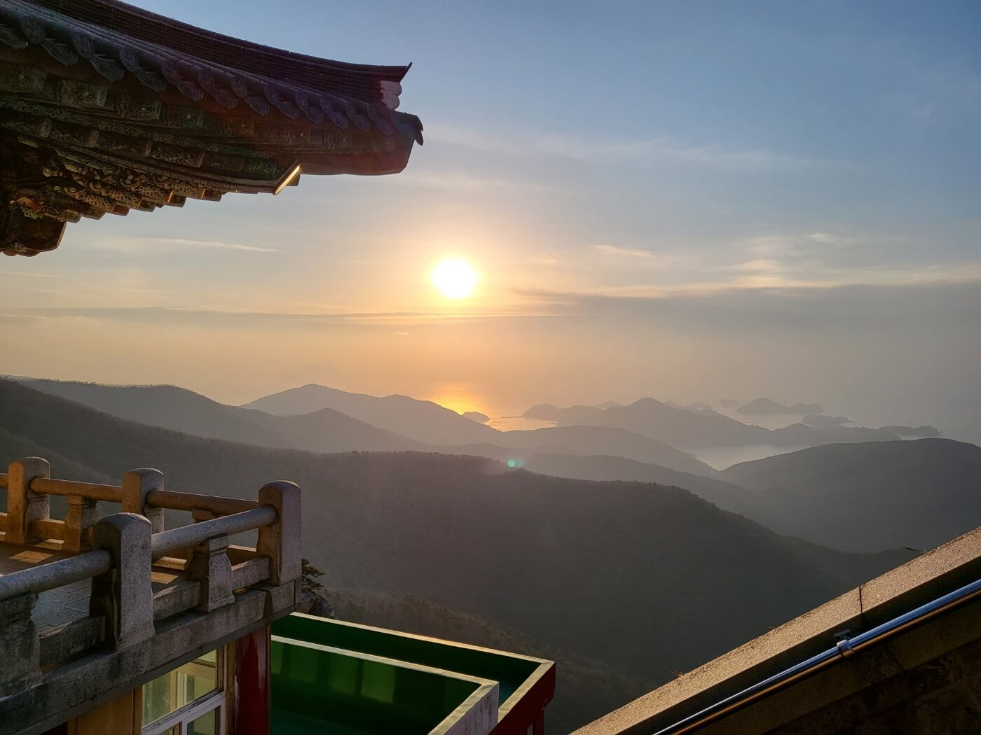 남해-보리암에서-바라본-일출사진