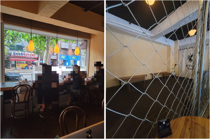 창가자리와 알 수 없는 공간