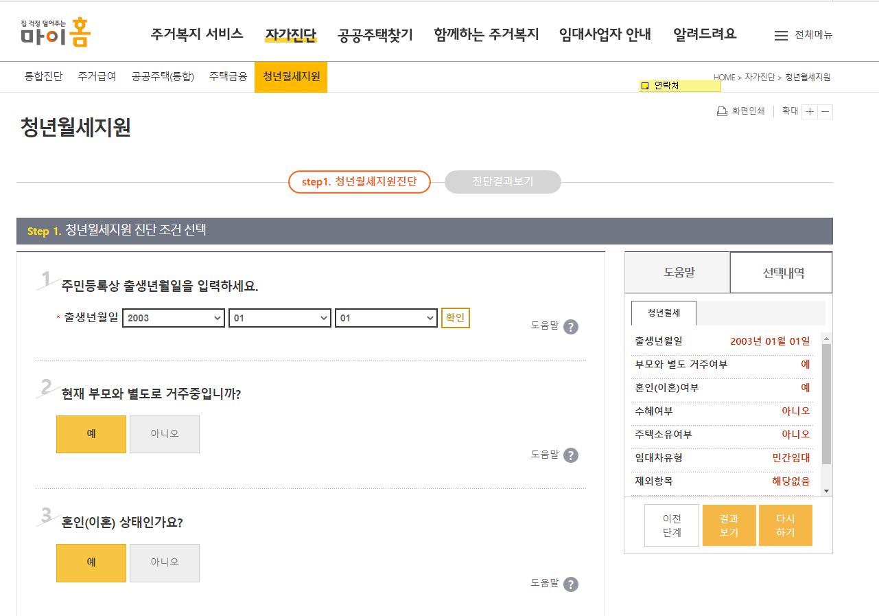 청년월세 지원