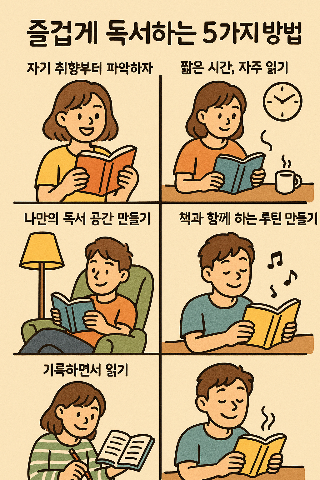 즐겁게 독서하는 5가지 방법