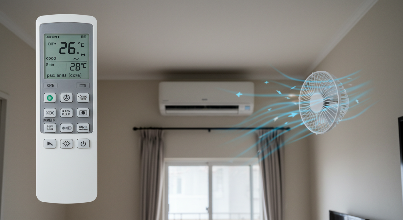 "1. 에어컨은 무조건 &lsquo;26도 이상&rsquo;, 선풍기와 병행하라"에 대한 이미지입니다.