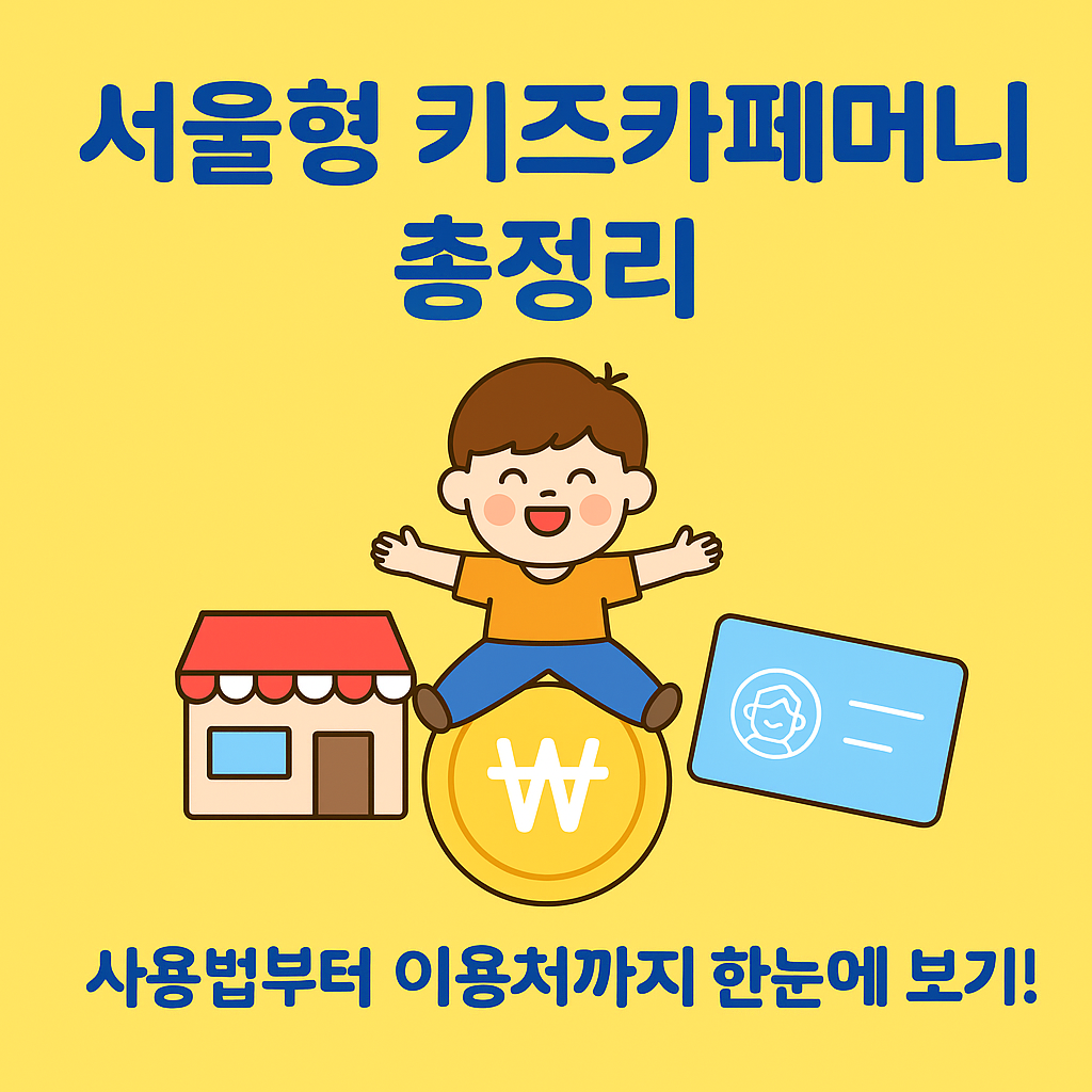 서울형 키즈카페머니 총정리