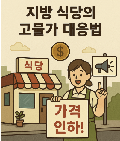 지방 식당의 고물가 대응법