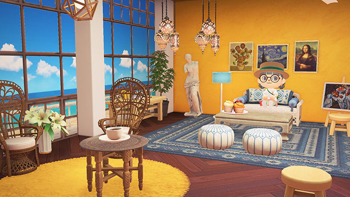 모동숲 해피홈 파라다이스 - 릴리의 그림교실