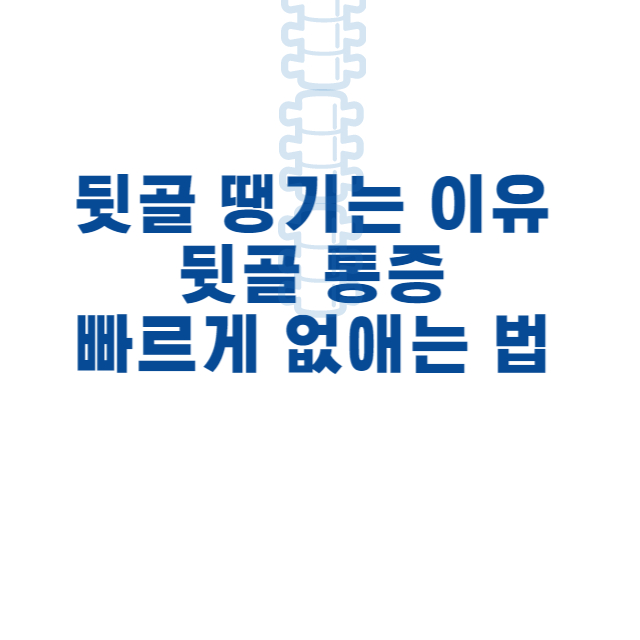 뒷골이 땡기는 이유