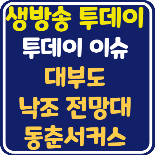 생방송 투데이 대부도 낙조전망대 동춘서커스 위치 및 정보 : 투데이 이슈