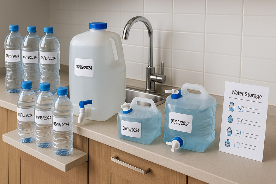 단수 대비 물 보관&middot;저장한 이미지