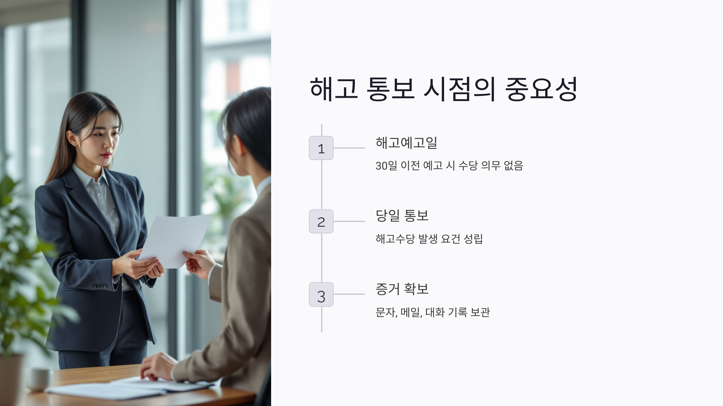 해고 통보 시점은 왜 중요할까?