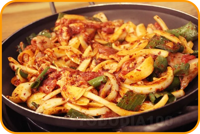 양파 많이 넣은 오징어 볶음