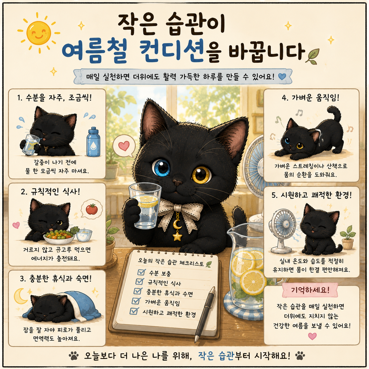 작은 습관이 여름철 컨디션을 바꿉니다
