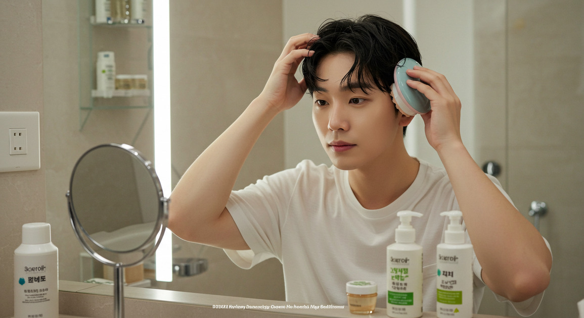 ํ๋ชจ ์๋ฐฉ ๊ด๋ฆฌํ๋ ๋จ์ฑ ์ด๋ฏธ์ง