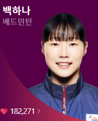 2024 파리올림픽 배드민턴 대표팀 선수단