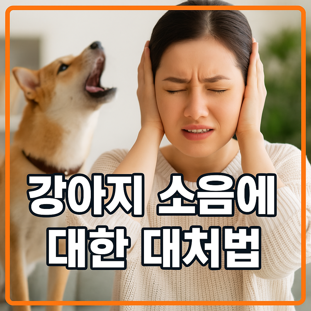 강아지 소음에 대한 대처법