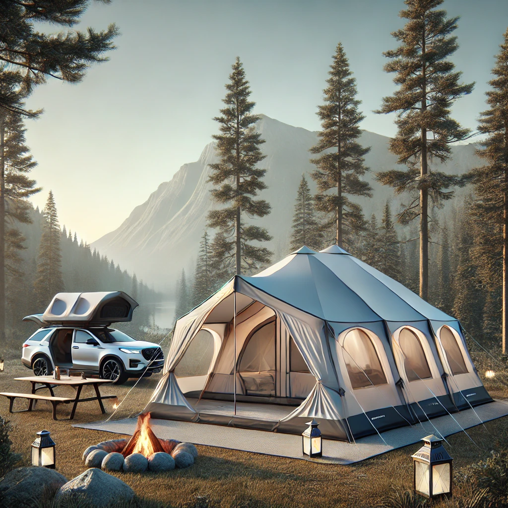 오토캠핑용 리빙쉘 텐트 사