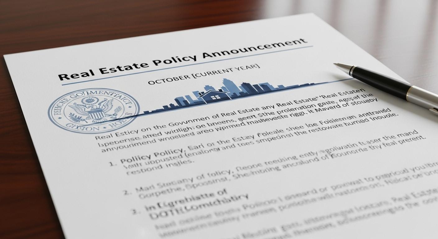 부동산 정책 발표 10월