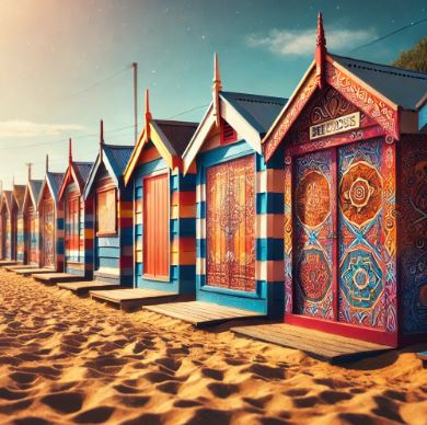 호주 멜버른 브라이튼 비치 박스 사진