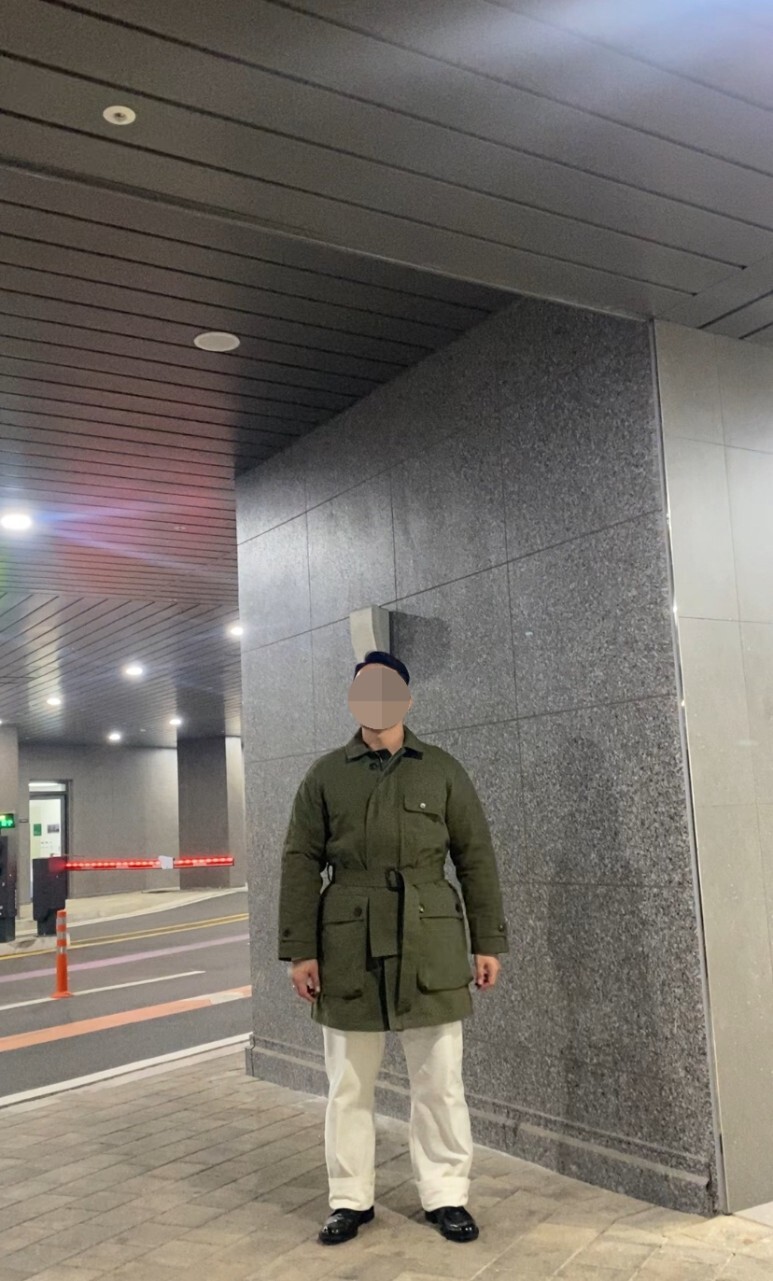 데일리룩(오뭘입)올투스바스터즈 슈팅코트헌팅코트, 무신사스탠다드 퍼티그팬츠(오어슬로우), 무신사스탠다드 더비슈즈, 빈티지패션, 데일리룩, 남자데일리코디, 남자데일리패션, OOTD